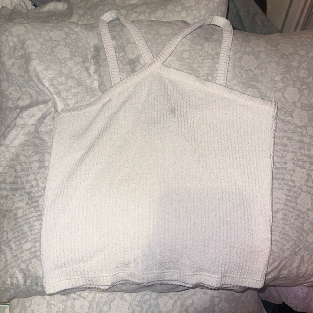 White Halter Top White
